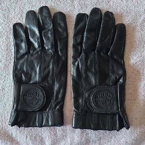 Harley-Davidson Black Leather Riding Gloves